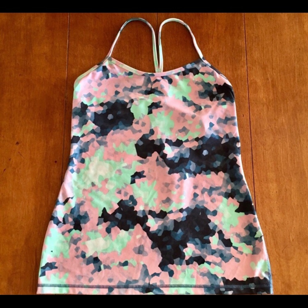 Multicolor LuluLemon 2 in 1 tank top